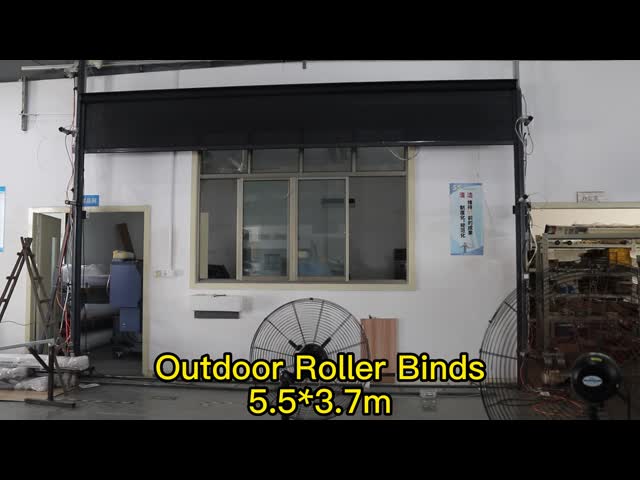 Smart Motorized Zip Track Blinds Rainproof Zip Screen Roller Blinds