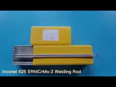 Восходящий поток теплого воздуха Inconel сплава никеля распыляет электрод заварки ERNiCrMo-3 Aws провода 625 A5.14 video