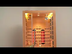 размер человека делюкс низких комнат сауны длинноволновой части инфракрасной области Emf 1350W удобный 1 video