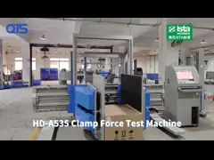 PLC контролирует оборудование для испытаний пакета, машину испытания усилия струбцины коробки video