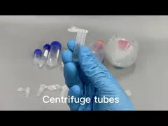 Трубка центрифуги 0.5ml пластиковой лаборатории пробирки устранимая 1.5ml 2.0ml 10ml 15ml 50ml video