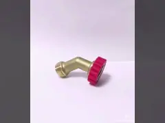 Неэтилированный сад локтя шланга 45 градусов латунный используя 3/4NH-11.5 video