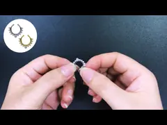 Серебр золота набора прошивкой носа кольца септума носа титана края цветка ложный video