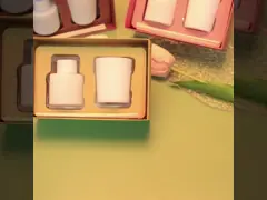 50ml Matte White Bottle Reed Diffuser Set With Wooden Cap Scented Candles