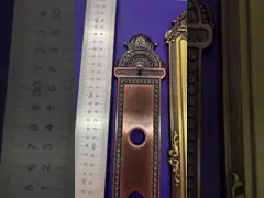 Ровный дизайн корабля и ровные розетки ручек двери оцинковывают ручки двери сплава 58mm video