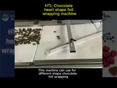 160 - 180pieces/Min Flat Automatic Chocolate Packing Machine For Food Aluminum Foil