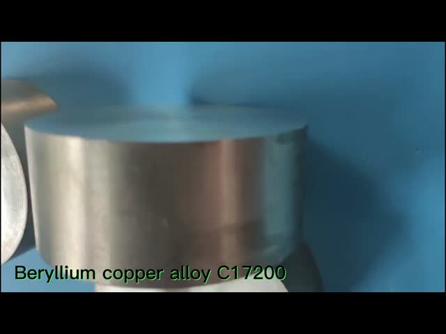 80x34mm Copper Based Alloys C17200 Disc QBe2 Beryllium Copper Alloy