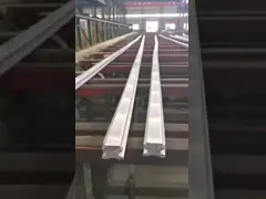 Транспорт прессовал алюминиевая поверхность анодного окисления ведущего бруса профиля video