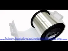 Голубая катышка волокна одиночного режима Пайнткоат ФО, СМФ Г652Д 250ум оголяет кабель оптического волокна video