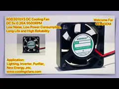 Энергосберегающий охлаждающий вентилятор 30x30x10mm DC осевой для инвертора/очистителя/освещения video