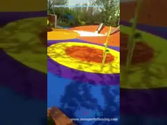 Ультрафиолетовый-стабилизированный покрашенный пол парка настила спортивной площадки EPDM резиновый video