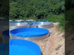 Станка для рыбы с оцинкованным листом с нижним отводом DN110MM складной video