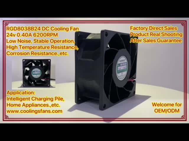 8038 вентилятора охлаждающего вентилятора 80x80x38mm DC 12V 24V 48V уменьшение шума от междукадровых штрихов осевого пластиковое видео