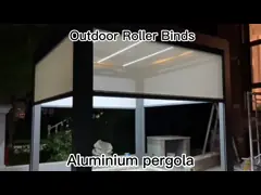 3 x 4 моторизовали Retractable алюминиевую перголу Bioclimatic со светом вентилятора экрана застежка-молнии video