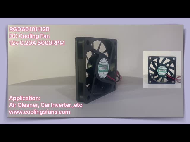 5V 12V 24V DCの軸冷却ファン60x60x10mmの低雑音の空気換気扇