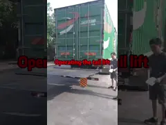 подъем 1500кг Тайлгейт тележки 2КВ гидравлический нагружая небольшую тележку с Лифтгейт video