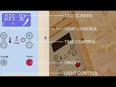 Роскошная традиционная домашняя сауна 5 - 6 человек Гималайская солевая паровая сауна video