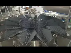 Упаковщик Weigher Multihead голов средства 4 машины упаковки зерна Vffs автоматический video