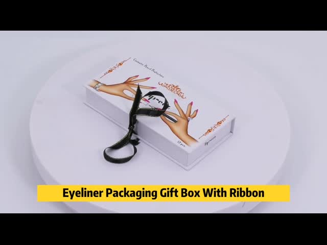 Small Folding Cardboard Cosmetic Gift Packaging Box Clear Magnetic