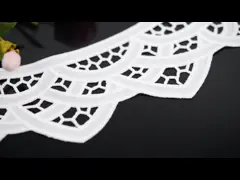 V Shape Lace Collar Applique Two Pieces Sewing Embroidered For Dress