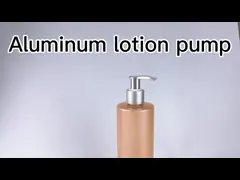Луксовый алюминиевый серебряный лосьон насос матовый пластиковый лосьон крем для лечения video