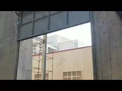 Дверь гаража промышленной секционной надземной двери одиночного листа автоматическая секционная video