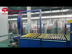 Линия упаковки 380V катушки меди поставки фабрики транспортируя управляемое пневматическое video