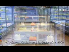 Customized Square Cake Display Freezer R134a / R404 Refrigerant 220V 50HZ Product Videos,Customized Square Cake Display Freezer R134a / R404 Refrigerant 220V 50HZ Product Video Channel