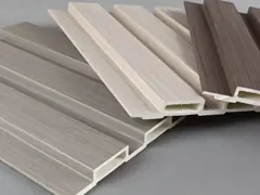 Water Proof Grooved Wpc Wall Panel Laminated Wood Color For Interior Indoor
