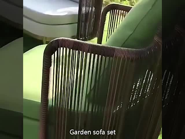Nordic Outdoor Garden Sofa Set Waterproof Sunscreen Patio Sofa Chair