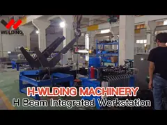 Линия заварки h луча Q235A механическая h испускает лучи интегрированное рабочее место video