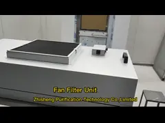 4x2 блок фильтра вентилятора ног HEPA с мотором, фильтром HEPA и Pre фильтрует для чистой комнаты video