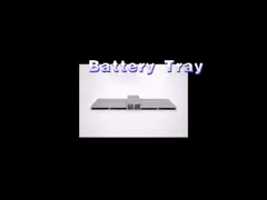 Финиш мельницы прессовал алюминиевый профиль для электрического подноса автомобильного аккумулятора video