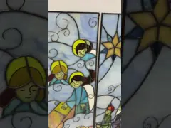 Листовое стекл скошенное собором прозрачное запятнанное с текстурами 3mm video