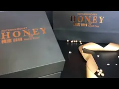 Elegant Glass Bottle Carry Honey Gift Box Magnetic Cardboard Packaging