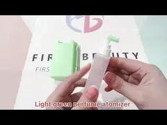 Перемещение салатового кармана 30ml бутылки тестера духов пластикового Refillable video