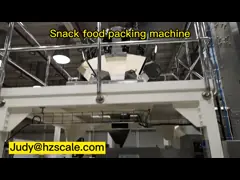 304SS Potato Chips Pillow Bag Vertical Packing Machine With Multihead Weigher
