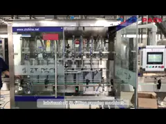 4000BPH Plastic Bottle Metcal Can Lubricant Oil Motor Oil 500ml-5L Piston Filling Machine Packaging Machine