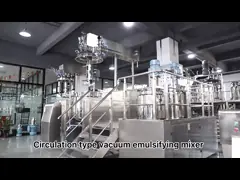 Touch Screen Emulsifier Mixer Machine 200L Vacuum Circulation Homogenizer Cosmetic Making Mixer
