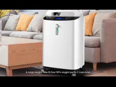 генератор медицинского кислорода CE генератора AC220V кислорода 5L портативный video