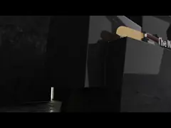 Кухонные ножи профессионала лезвия ножа/золота Титанюм покрытия керамические прерывая video