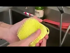 Tpr Soap Dispensing Cleaning Brush Automatic Adding Press Button