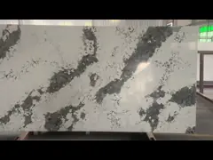 Роскошные плиты мрамора кварца мраморизуют каменный серый цвет для цены кварца природы Австралии Пандоры каменной video