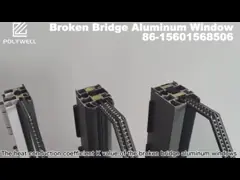 Вертикаль рамки алюминиевого сплава складывает вверх по стеклянному окну Windows открытому вне алюминиевому для панорамного окна video