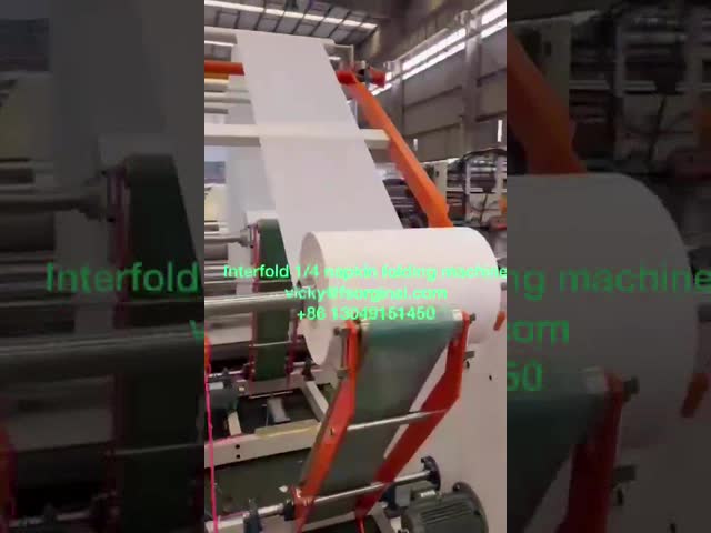 Interfold 1/4 napkin folding machine