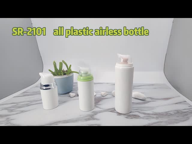 Biodegradável Todas as garrafas de bomba sem ar de plástico reciclável garrafa de loção vazia plástico mono material garrafa cosmética