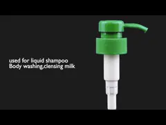 28 мм 28/410 Круглый лосьонный диспансер Пластиковый шампунь кондиционер мыльный винтовой насос video