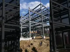 Multi Storey Prefabricated Structural Steel Framework Workshop Building Construction