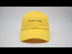 Шляпы папы на открытом воздухе спорт вышивки освещают - желтую хлопко-бумажную ткань цвета для Unisex video
