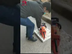 Деревянный газ вырезывания привел цепную пилу в действие 62КК нефти машины цепной пилы ручную video